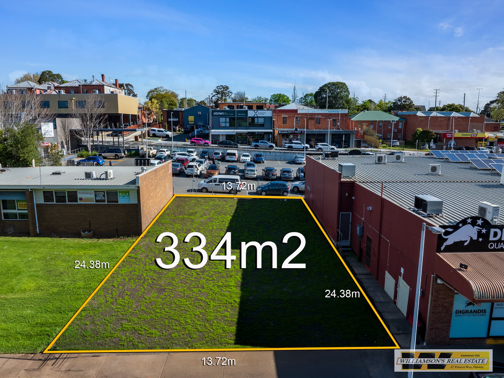 Prime Commercial Block with planning permit for multi-story shop